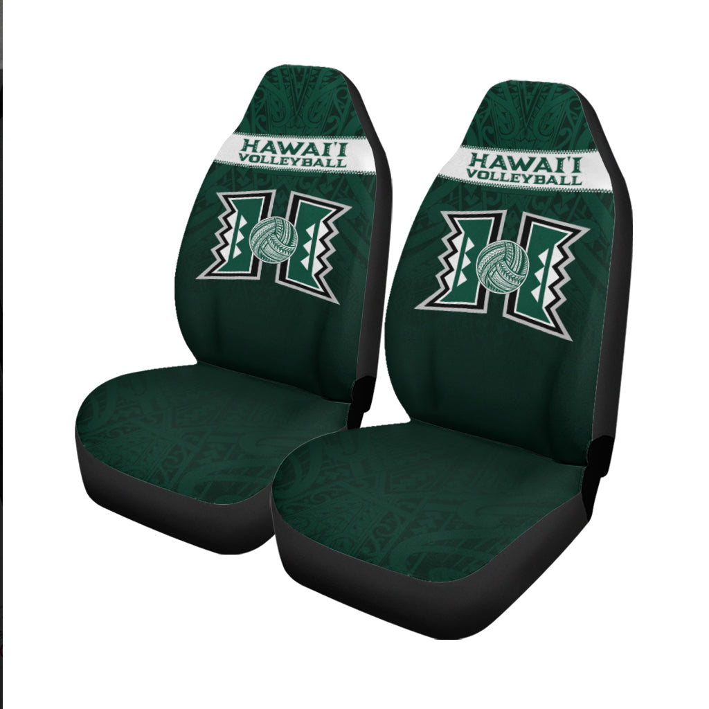 Hawaii Volleyball Green Warrior Car Seat Covers - LT2 - Polynesian Pride