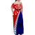 PNG Hibiscus Tribal Pattern Off Shoulder Long Dress - Central Province LT7 - Polynesian Pride