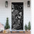 Chuuk Door Cover Turtle Hibiscus Black - Polynesian Pride