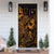 Chuuk Door Cover Turtle Hibiscus Gold - Polynesian Pride