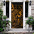 Chuuk Door Cover Turtle Hibiscus Gold Gold - Polynesian Pride