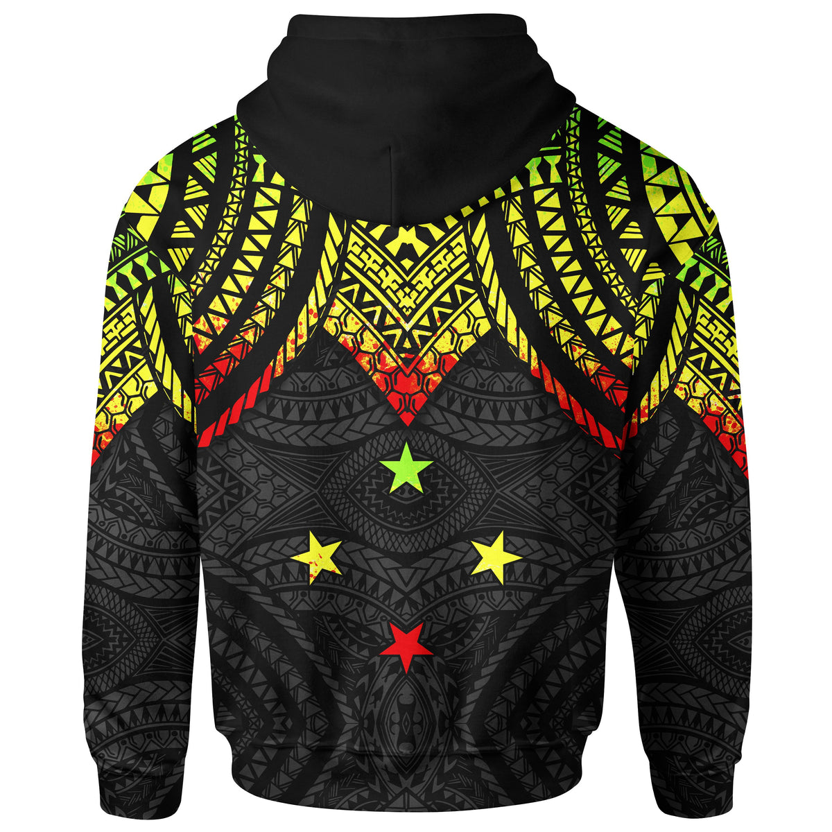 Kosrae Custom Hoodie Micronesian Pattern Armor Style - Polynesian Pride