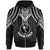 Chuuk Custom Zip up Hoodie Polynesian Armor Style Black Unisex Black - Polynesian Pride