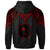 Chuuk Custom Hoodie Polynesian Armor Style Red - Polynesian Pride