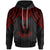 Chuuk Custom Hoodie Polynesian Armor Style Red Unisex Red - Polynesian Pride