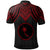 Chuuk Custom Polo Shirt Polynesian Armor Style Red - Polynesian Pride