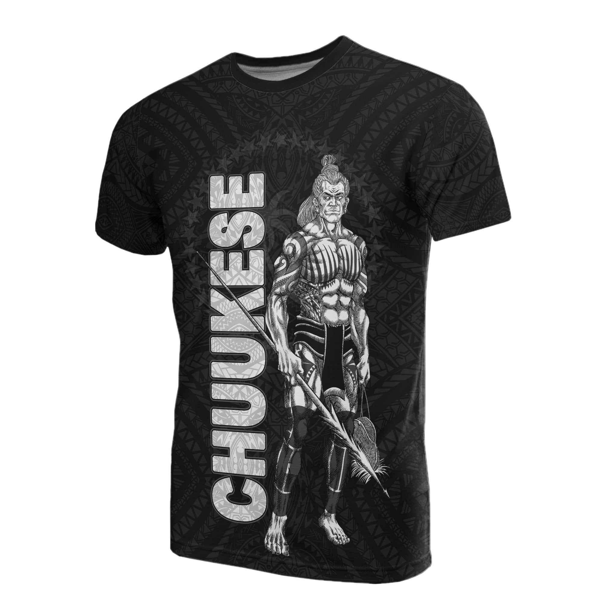 Chuuk Polynesian T Shirt Micronesian Chuukese Warrior Unisex Black - Polynesian Pride