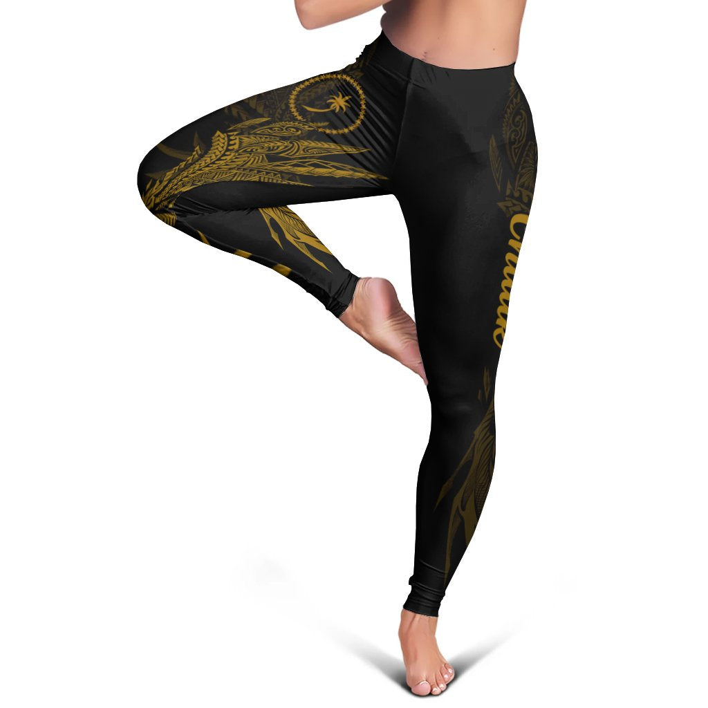 Chuuk Leggings - Wings Style Black - Polynesian Pride