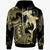 Chuuk Hoodie Hammerhead Shark Tribal Pattern Unisex Gold - Polynesian Pride