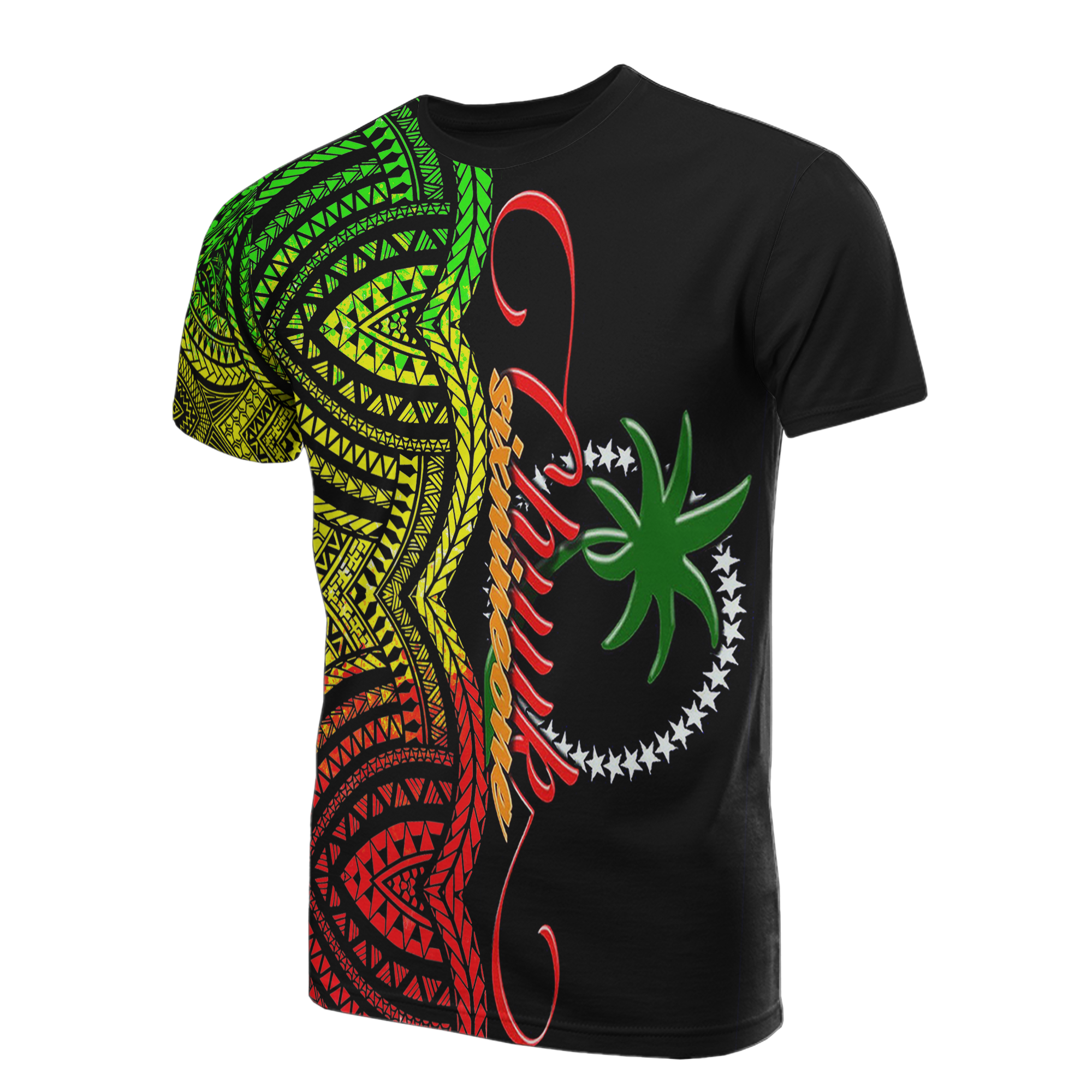 Chuuk T Shirt Number SixNineOne Style Reggae Unisex Black - Polynesian Pride