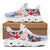 Hawaii Flag Tropical Clunky Sneakers - Summer Style - AH White - Polynesian Pride