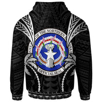 Northern Mariana Islands Zip up Hoodie Blood Runs Through My Veins Style Black - Polynesian Pride
