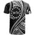 Custom Cook Islands T Shirt Black Polynesian Wave Style LT9 - Polynesian Pride