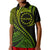 Custom Cook Islands Polo Shirt Green Polynesian Wave Style LT9 Kid Green - Polynesian Pride