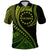 Cook Islands Polo Shirt Green Polynesian Wave Style LT9 Adult Green - Polynesian Pride