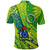 Custom Cook Islands Polo Shirt Artsy Style Green LT9 - Polynesian Pride