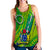 Cook Islands Women Racerback Tank Artsy Style - Green LT9 - Polynesian Pride