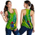 Cook Islands Women Racerback Tank Artsy Style - Green LT9 - Polynesian Pride