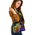 Cook Islands Custom Personalised Shoulder Handbag - Rainbow Polynesian Pattern - Polynesian Pride