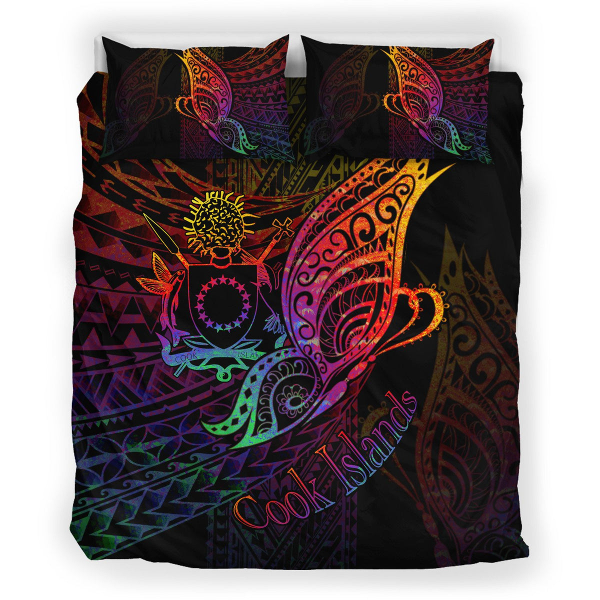 Cook Islands Bedding Set - Butterfly Polynesian Style - Polynesian Pride