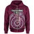 Cook Islands Tamariki Toa Zip Hoodie Unisex Purple - Polynesian Pride