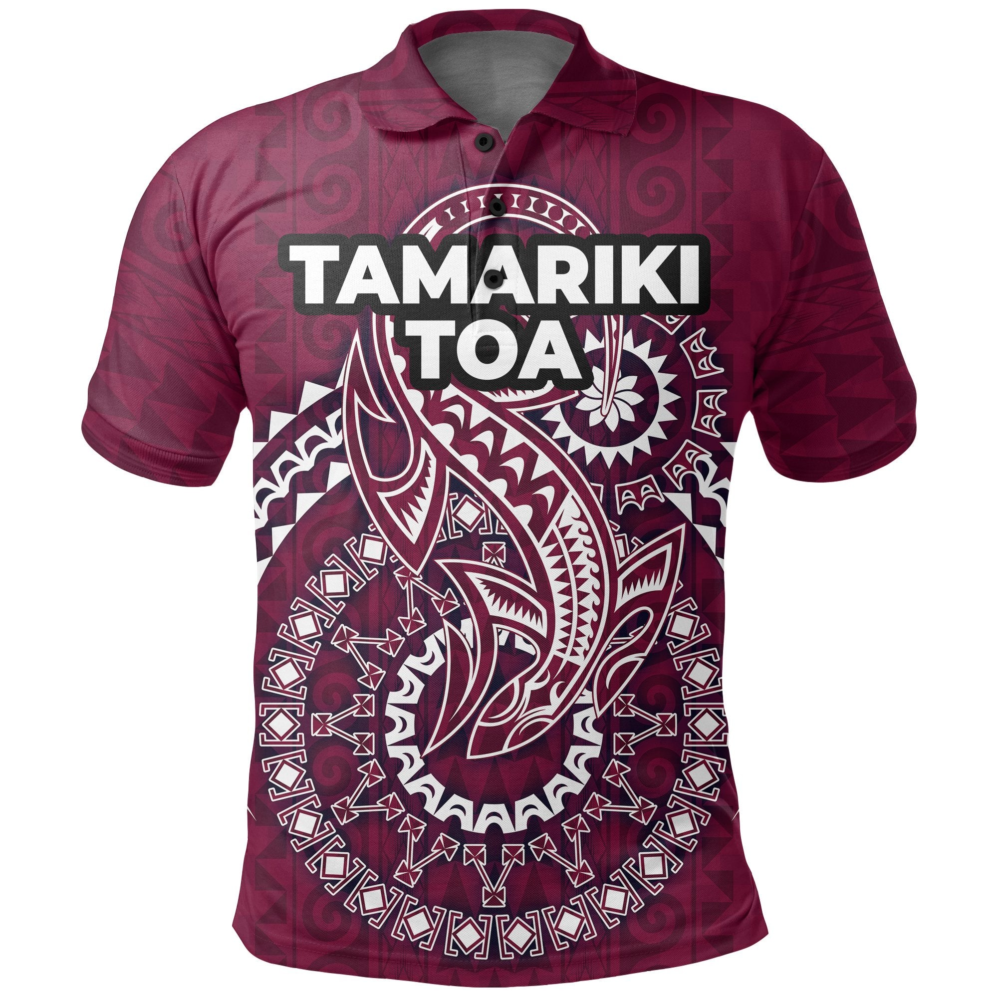 Cook Islands Tamariki Toa Polo Shirt Unisex Purple - Polynesian Pride