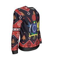 Cook Islands Christmas Sweatshirt - Santa Claus Ho Ho Ho - Polynesian Pride