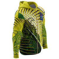 Cook Islands Zip up Hoodie Tides Style Special - Polynesian Pride