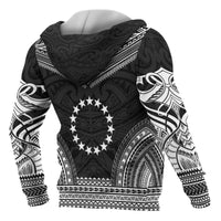 Cook Islands Polynesian Chief Custom Hoodie Black Version - Polynesian Pride
