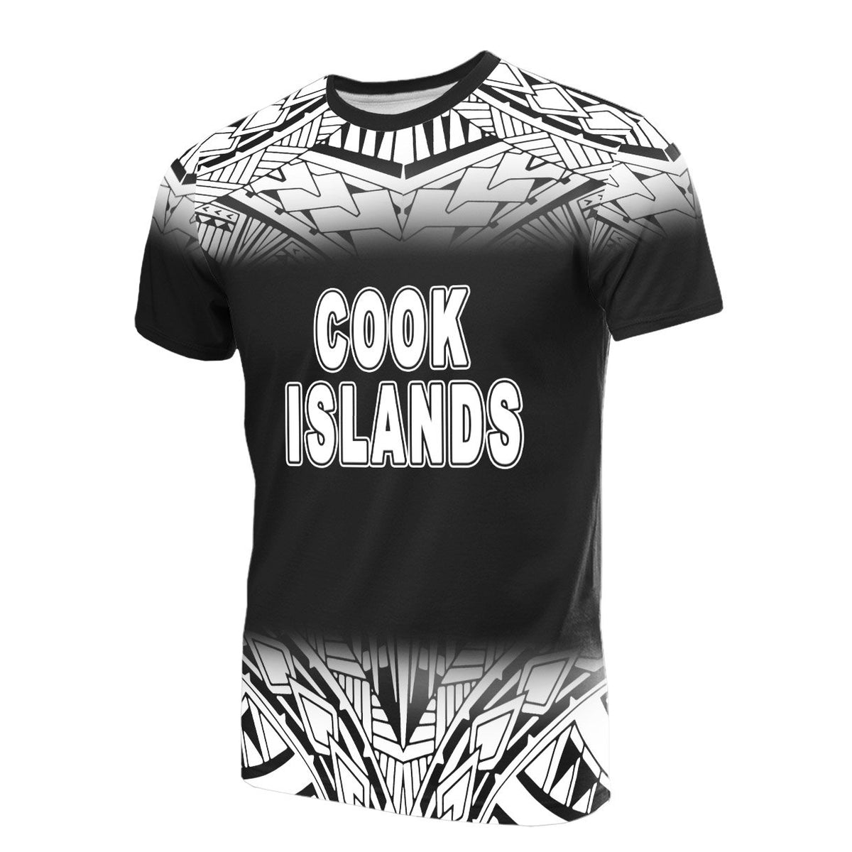 Cook Islands T Shirt Polynesian Fog Black Style - Polynesian Pride