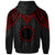 Cook islands Custom Hoodie Polynesian Armor Style Red - Polynesian Pride