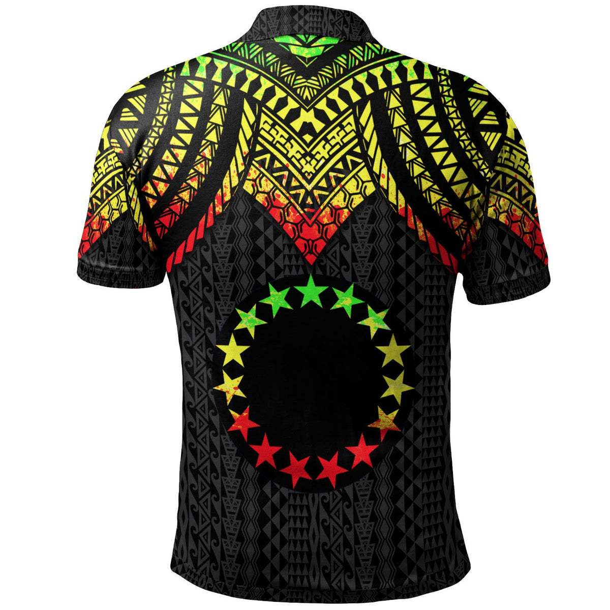 Cook islands Custom Polo Shirt Polynesian Armor Style Reagge - Polynesian Pride