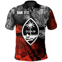 Guam Polynesian Custom Polo Shirt Vintage Polynesian Unisex Red - Polynesian Pride