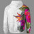 Polynesian Custom Hoodie Hibiscus White Pattern - Polynesian Pride