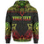 Tonga Custom Hoodie Coat of rms With Patterns Reggae Color Unisex Black - Polynesian Pride