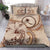 Chuuk Bedding Set - Hibiscus Flower Vintage Style Nude - Polynesian Pride