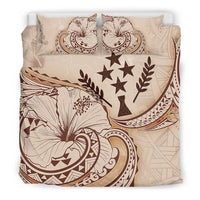 Kosrae Bedding Set - Hibiscus Flower Vintage Style - Polynesian Pride