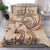 Palau Bedding Set - Hibiscus Flower Vintage Style Nude - Polynesian Pride