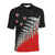 Maori Fern Black and Red Polo T Shirt - Polynesian Pride