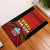 Tonga Rugby Door Mat Mate Maa Tonga Pacific Ngatu Black LT14 Red - Polynesian Pride