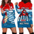 (Custom Personalised) Free West Papua Hoodie Dress One People One Soul Strong West Papuan LT13 Blue - Polynesian Pride