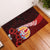 Tahiti Door Mat Polynesian Coat Of Arm With Hibiscus LT9 Red - Polynesian Pride