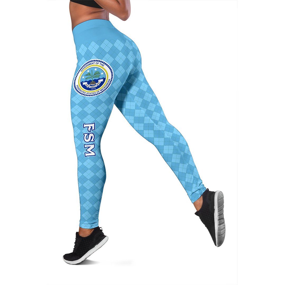 Federated States of Micronesia Leggings - Caro Patterns - Polynesian Pride