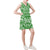 Polynesia Pattern Sleeveless V Neck Dress - Green Style - Polynesian Pride