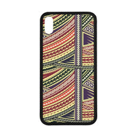 Polynesian 04 Rubber Phone Case One Size iPhone XS Max Black - White - Polynesian Pride