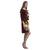 Tonga Rhea Loose Round Neck Dress - Hibiscus - Polynesian Pride