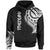 Tokelau Hoodie Tokelau Tatau White Patterns Unisex Black - Polynesian Pride