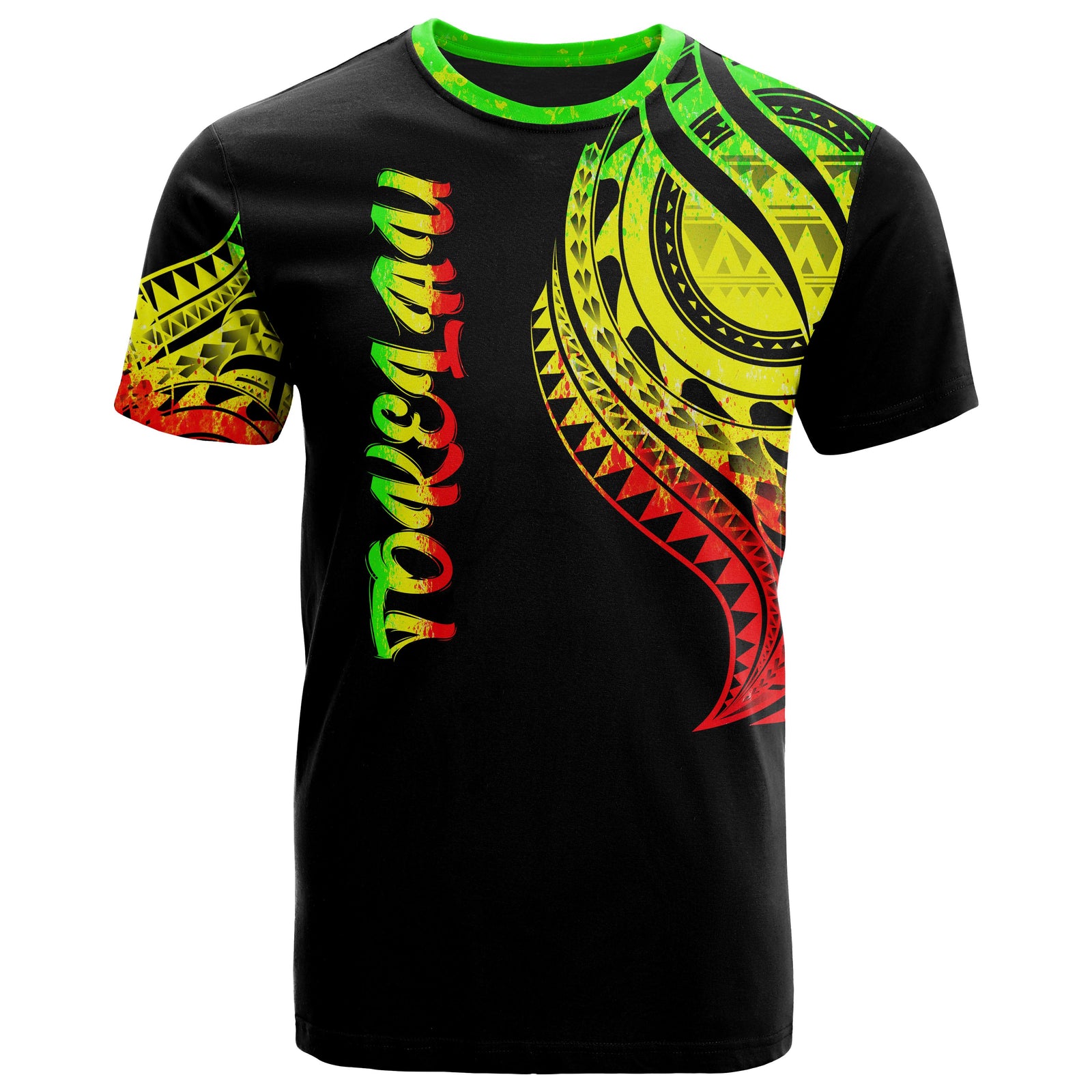 Tokelau T Shirt Tokelauan Tatau Reggae Patterns Unisex Black - Polynesian Pride