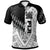 Fiji Polo Shirt Symmetry Style Unisex Black - Polynesian Pride