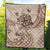 Fiji Premium Quilt - Hibiscus Flowers Vintage Style - Polynesian Pride